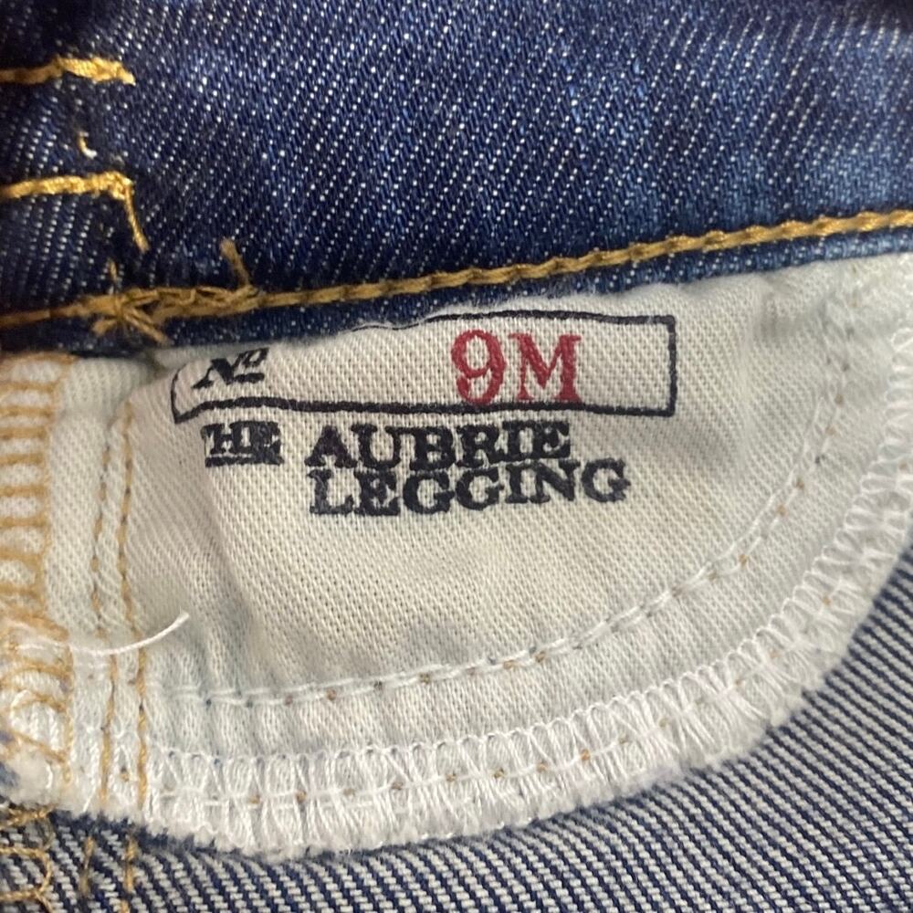 Polo Ralph Lauren Aubrie Legging Jeans Dark Wash Blue Kids 9M Pull On Stretch - Picture 7 of 7